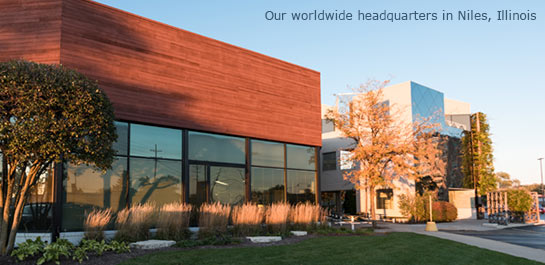 Our worldwide headquarters in Niles, Illinois