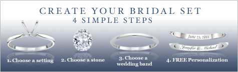 Create Your Bridal Set - 4 Simple Steps - Available Only From The Bradford Exchange