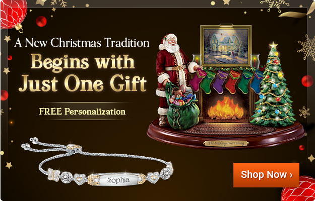 A New Christmas Tradition Begins with Just One Gift - FREE Personalization - Shop Now